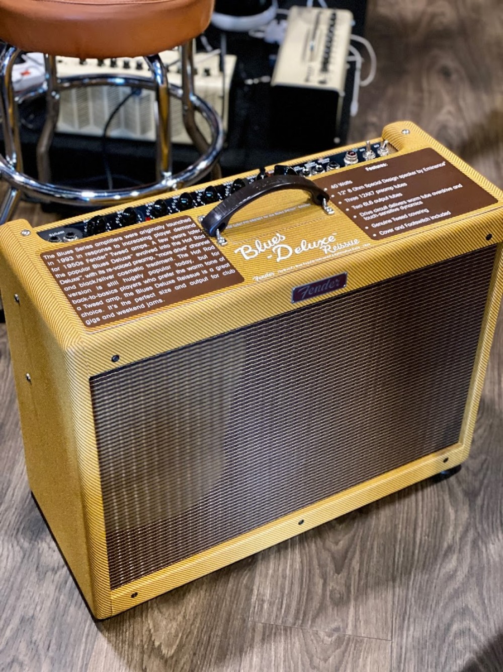 Fender Blues Deluxe 1x12 inch 40-watt Tube Combo Amp - Tweed